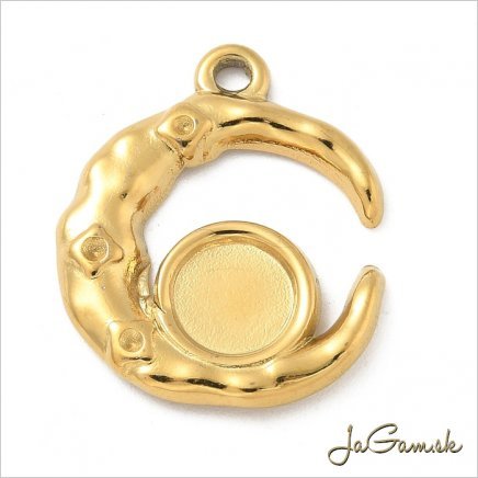 Prívesok s lôžkom 20x16mm CHIRURGICKÁ OCEĽ, 1ks (ch1630g)